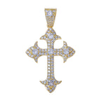 Crystal Cross Pendants - Yellow