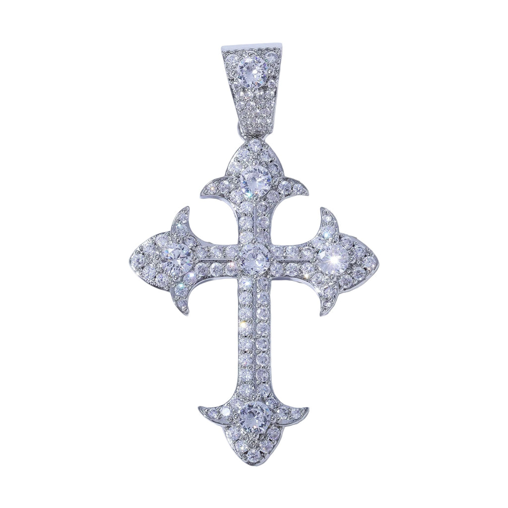 Crystal Cross Pendants - White