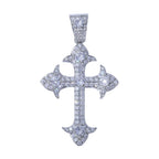 Crystal Cross Pendants - White