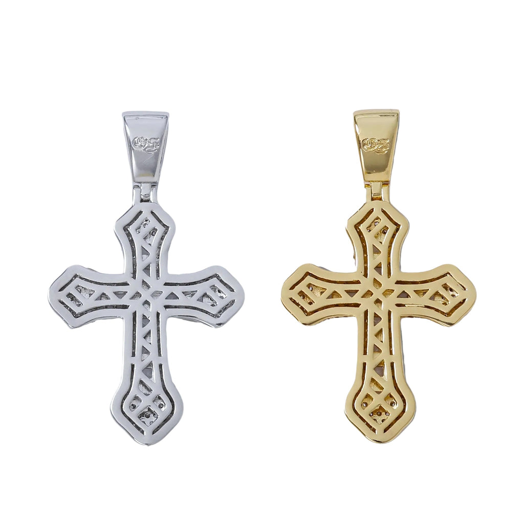 Frosty Cross Pendants - White