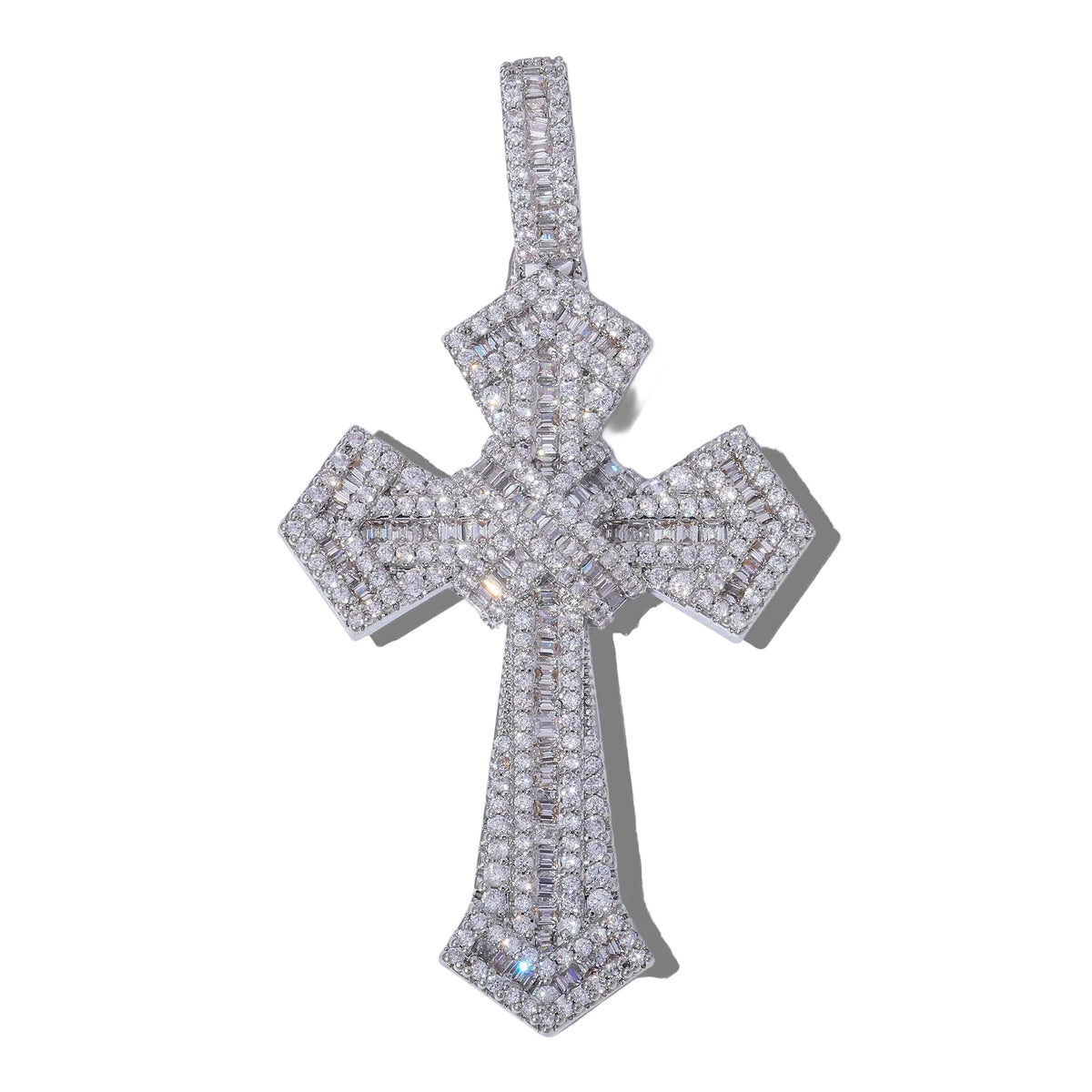 Roped Cross Pendants - White