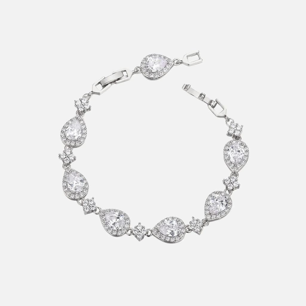 Star Drop Bracelet - White