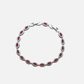 Red Angel Eyes Bracelet - White