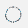 Light Blue Angel Eyes Bracelet - White