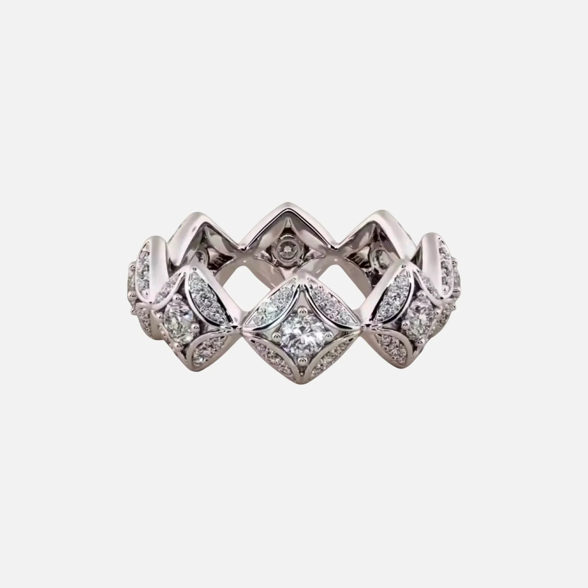 Crown Ring - White
