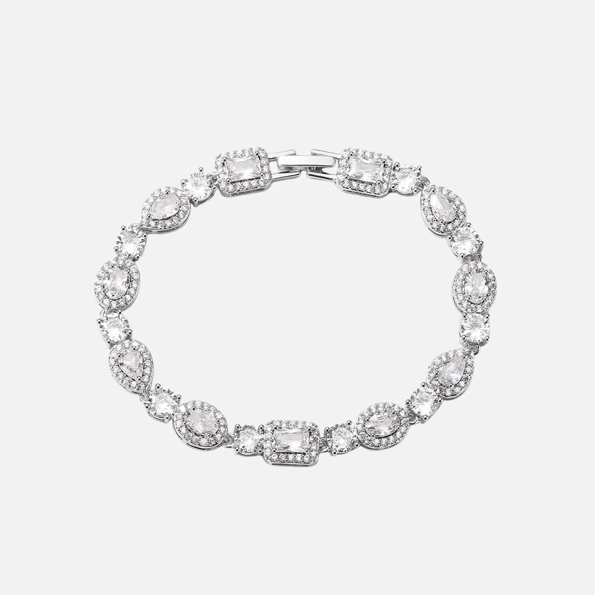 Multi-Stone Bracelet - White