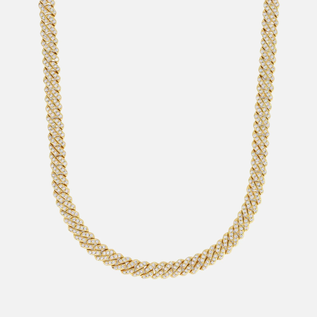 Iced Cuban Chain - 6mm - Yellow