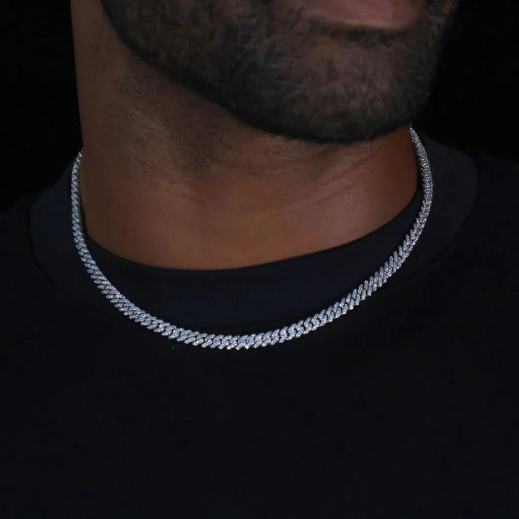 Iced Cuban Chain - 6mm - White