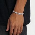 Star Drop Bracelet - White