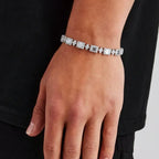 Star Crystal Bracelet - White