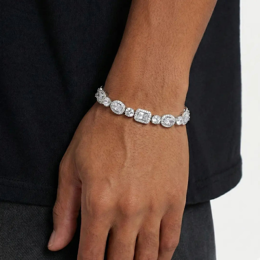 Multi-Stone Bracelet - White