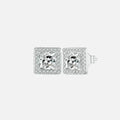 Iced Square Stud Earrings