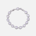 Tear Drop Bracelet - White