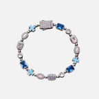 Cross & Opal Bracelet - White