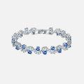 Blue Arctic Wave Bracelet - White
